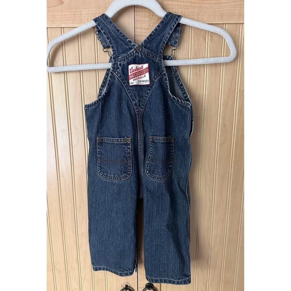 Carhartt Baby Unisex Bib Overalls Denim Sz 12M Country Life Farm
